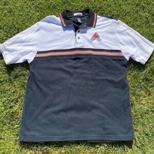 Vintage Speed Zone Race Gear FUEL Polo Checker Detail Men’s XL